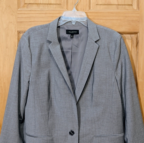 Talbots Women's Classic Gray Suit Jacket - Picture 2 of 13